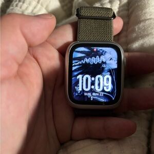 Apple Smartwatch with Olive Green Band